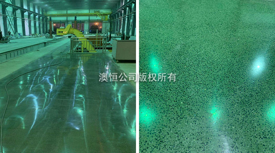 舊地面改造翻新成工業(yè)無(wú)機(jī)磨石