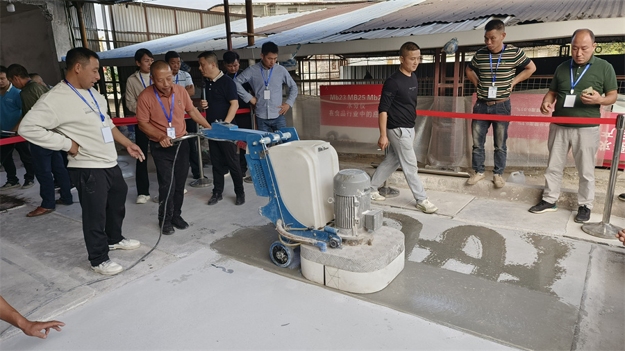 混凝土地面修復拋光實操